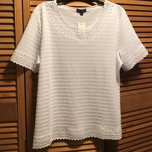 Chances R. White with Raised Stripes